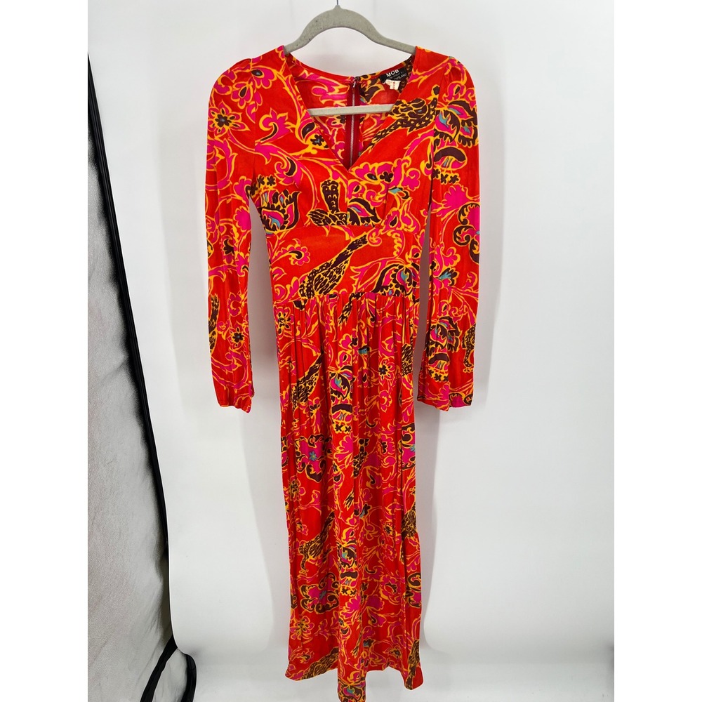 London MOB of Carnaby Street Psychedelic Paisley Maxi Dress — Vintage Flawed